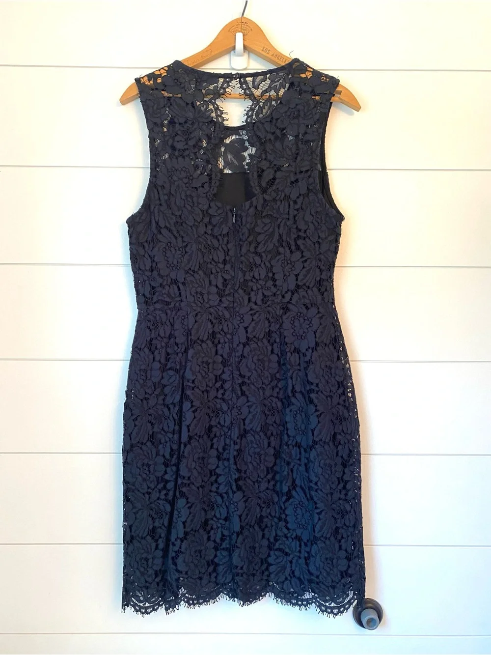 Banana Republic Navy Floral Lace Dress (size 10)